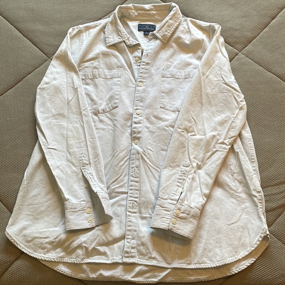 Lucky Brand large cotton striped button down shirt - Picture 2 of 5